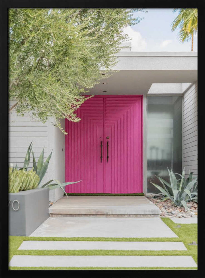 Magenta Pink Doors - Stretched Canvas, Poster or Fine Art Print - I Heart Wall Art - Poster Print, Canvas Print or Framed Art Print