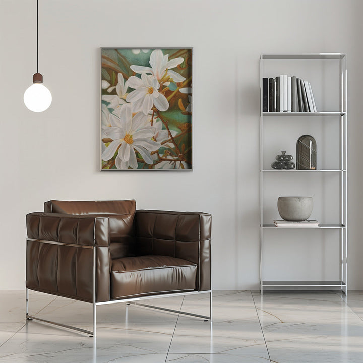 Magnolias - Stretched Canvas, Poster or Fine Art Print I Heart Wall Art
