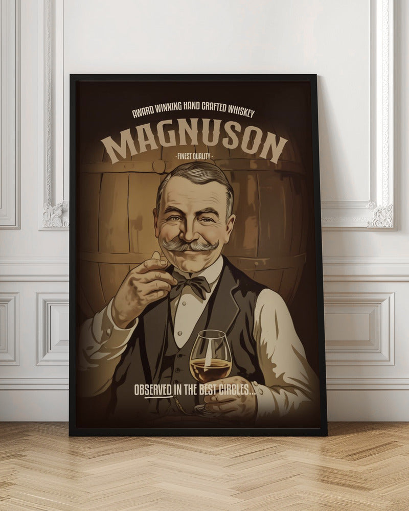Magnuson Whiskey - Stretched Canvas, Poster or Fine Art Print I Heart Wall Art