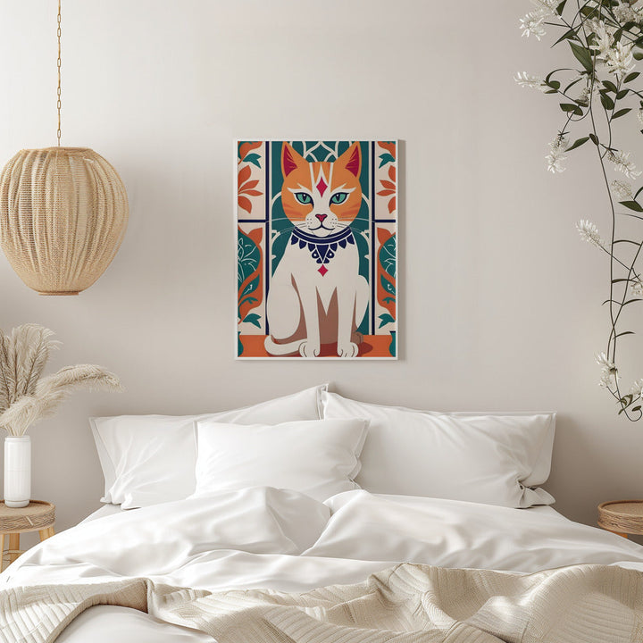 Majestic Feline Charm - Stretched Canvas, Poster or Fine Art Print I Heart Wall Art