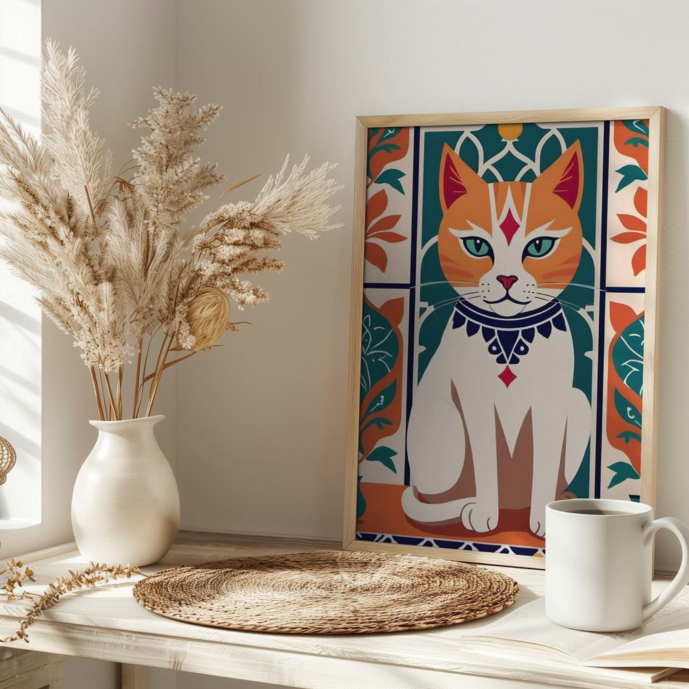 Majestic Feline Charm - Stretched Canvas, Poster or Fine Art Print I Heart Wall Art