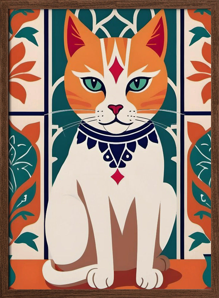 Majestic Feline Charm - Stretched Canvas, Poster or Fine Art Print I Heart Wall Art