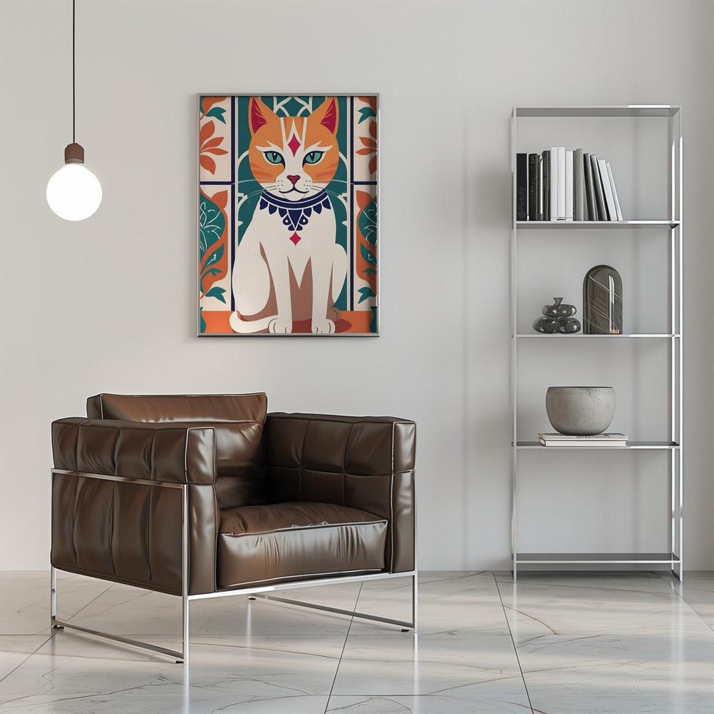 Majestic Feline Charm - Stretched Canvas, Poster or Fine Art Print I Heart Wall Art