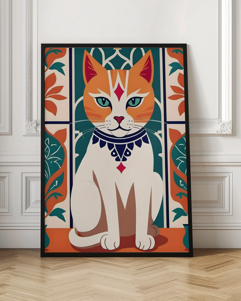 Majestic Feline Charm - Stretched Canvas, Poster or Fine Art Print I Heart Wall Art