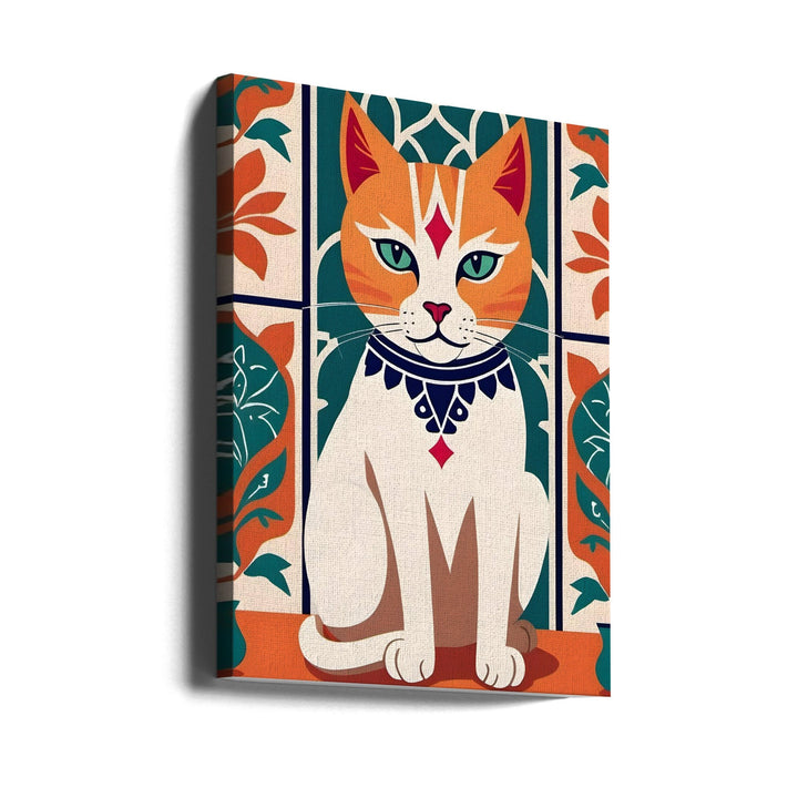 Majestic Feline Charm - Stretched Canvas, Poster or Fine Art Print I Heart Wall Art