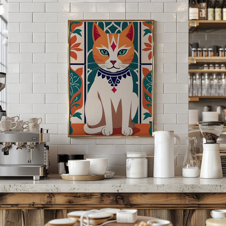 Majestic Feline Charm - Stretched Canvas, Poster or Fine Art Print I Heart Wall Art
