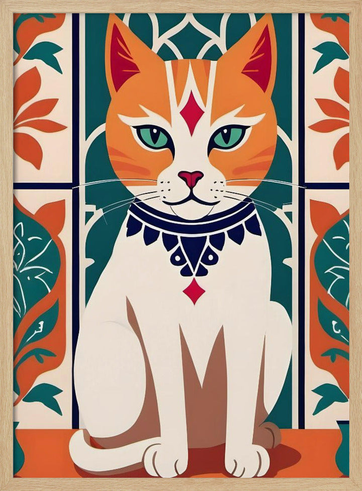 Majestic Feline Charm - Stretched Canvas, Poster or Fine Art Print I Heart Wall Art