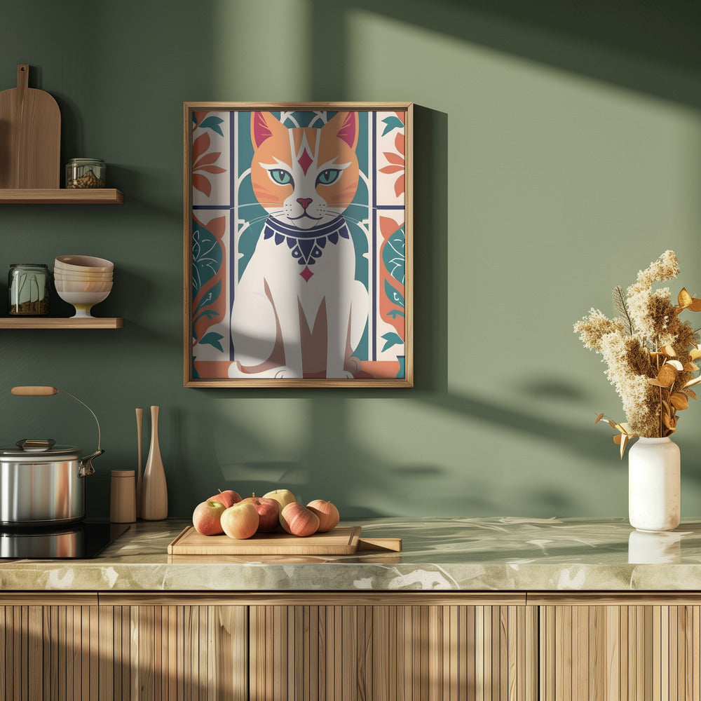 Majestic Feline Charm - Stretched Canvas, Poster or Fine Art Print I Heart Wall Art