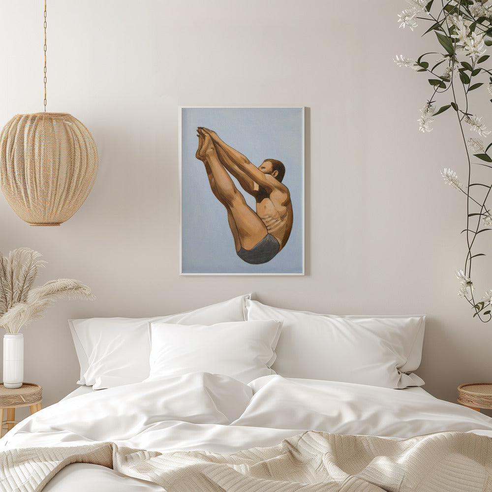 Male Diver I - Stretched Canvas, Poster or Fine Art Print I Heart Wall Art
