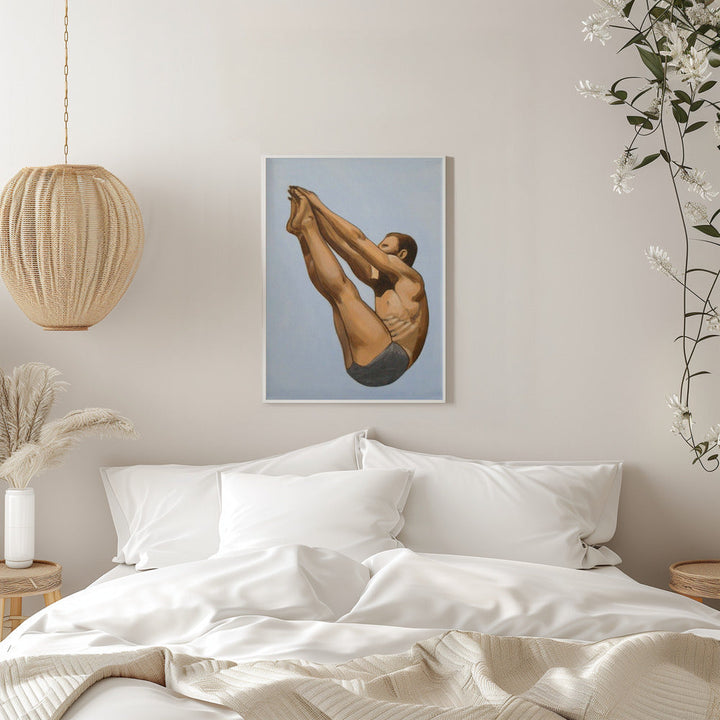 Male Diver I - Stretched Canvas, Poster or Fine Art Print I Heart Wall Art