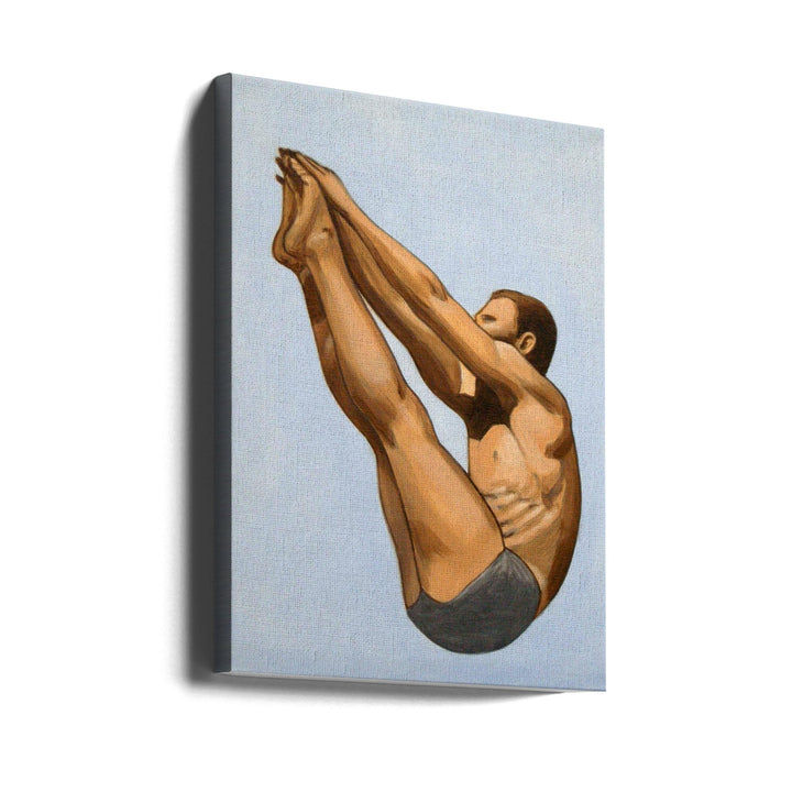 Male Diver I - Stretched Canvas, Poster or Fine Art Print I Heart Wall Art