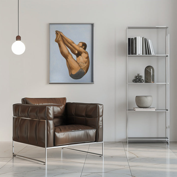 Male Diver I - Stretched Canvas, Poster or Fine Art Print I Heart Wall Art