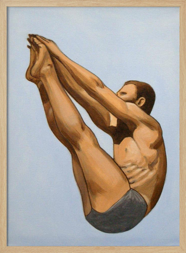 Male Diver I - Stretched Canvas, Poster or Fine Art Print I Heart Wall Art
