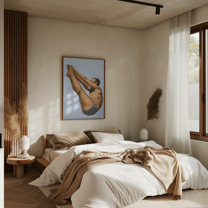 Male Diver I - Stretched Canvas, Poster or Fine Art Print I Heart Wall Art