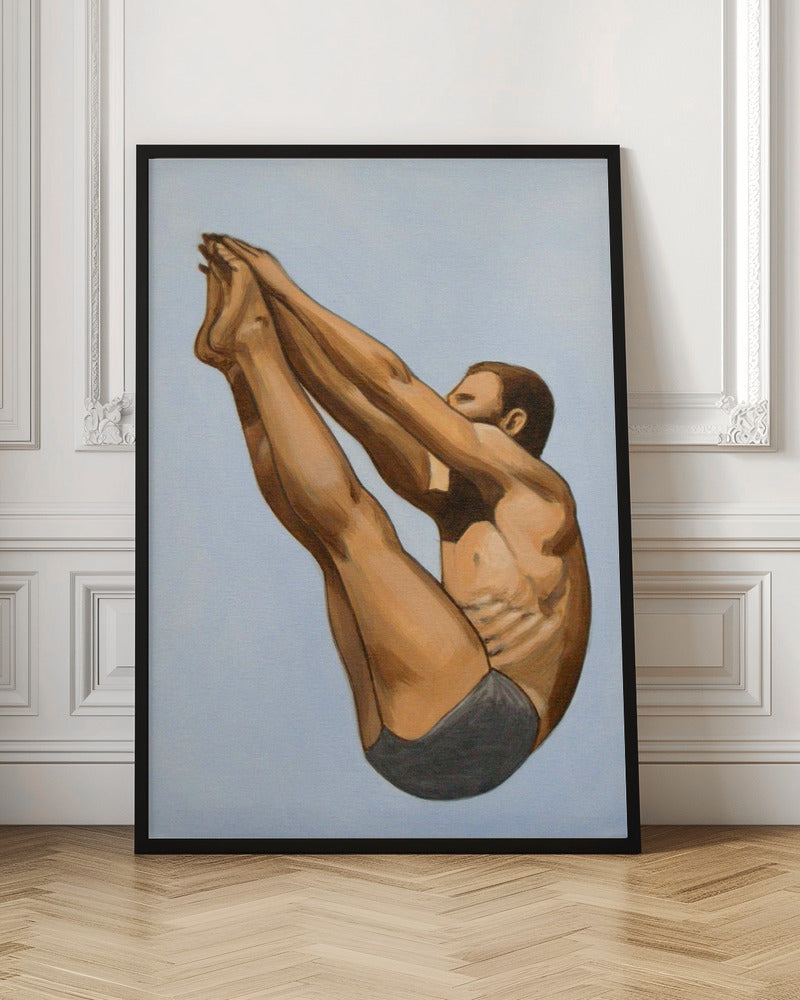 Male Diver I - Stretched Canvas, Poster or Fine Art Print I Heart Wall Art