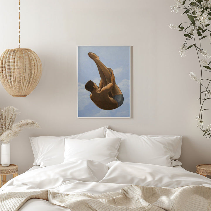 Male Diver II - Stretched Canvas, Poster or Fine Art Print I Heart Wall Art