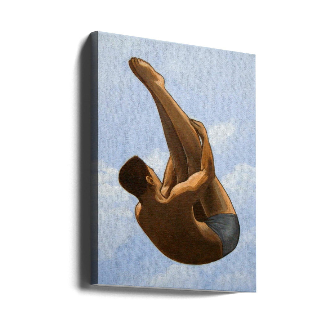Male Diver II - Stretched Canvas, Poster or Fine Art Print I Heart Wall Art