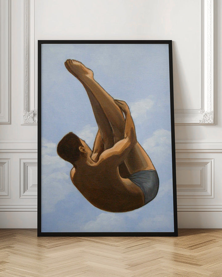 Male Diver II - Stretched Canvas, Poster or Fine Art Print I Heart Wall Art