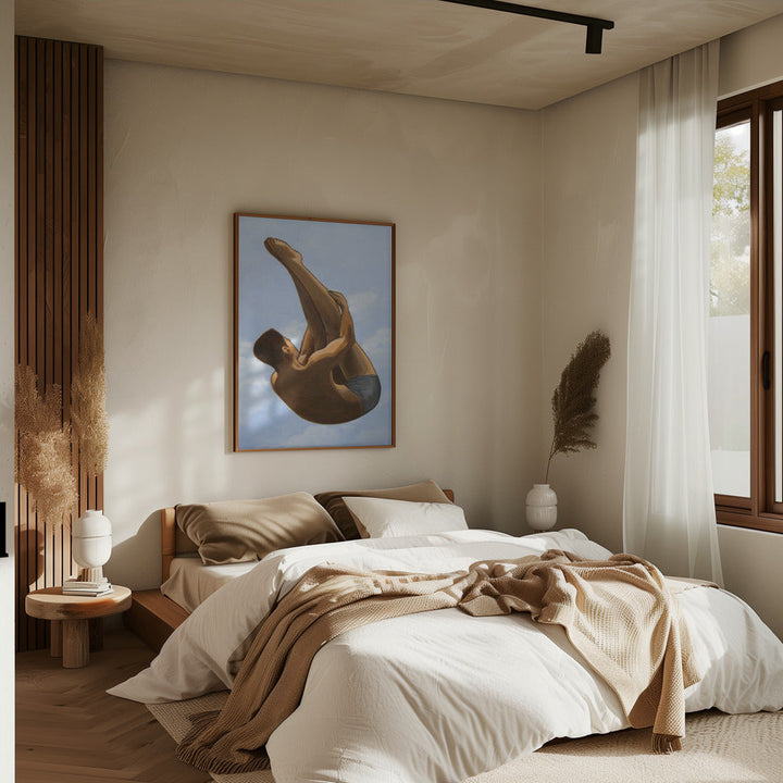 Male Diver II - Stretched Canvas, Poster or Fine Art Print I Heart Wall Art
