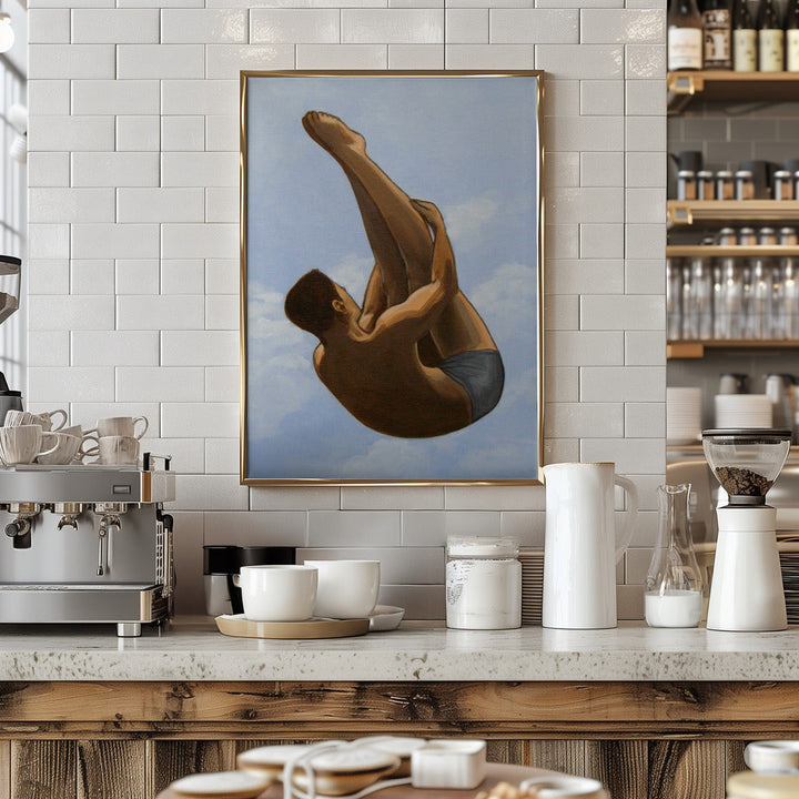 Male Diver II - Stretched Canvas, Poster or Fine Art Print I Heart Wall Art