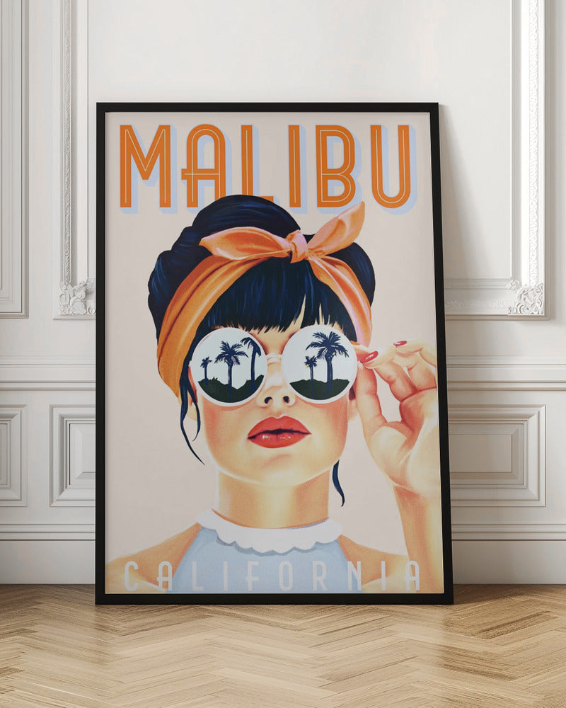 Malibu Poster 1 - Stretched Canvas, Poster or Fine Art Print I Heart Wall Art