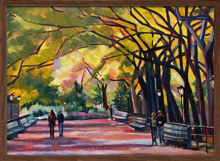 Mall At Central Park - Stretched Canvas, Poster or Fine Art Print I Heart Wall Art