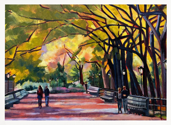 Mall At Central Park - Stretched Canvas, Poster or Fine Art Print I Heart Wall Art