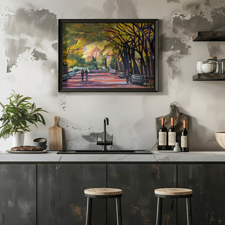 Mall At Central Park - Stretched Canvas, Poster or Fine Art Print I Heart Wall Art