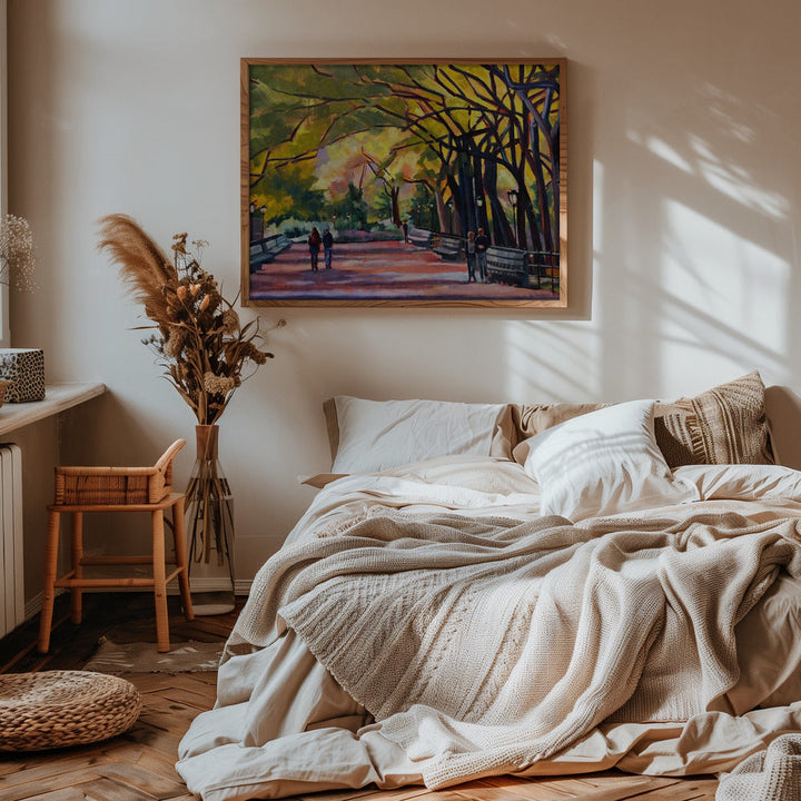 Mall At Central Park - Stretched Canvas, Poster or Fine Art Print I Heart Wall Art