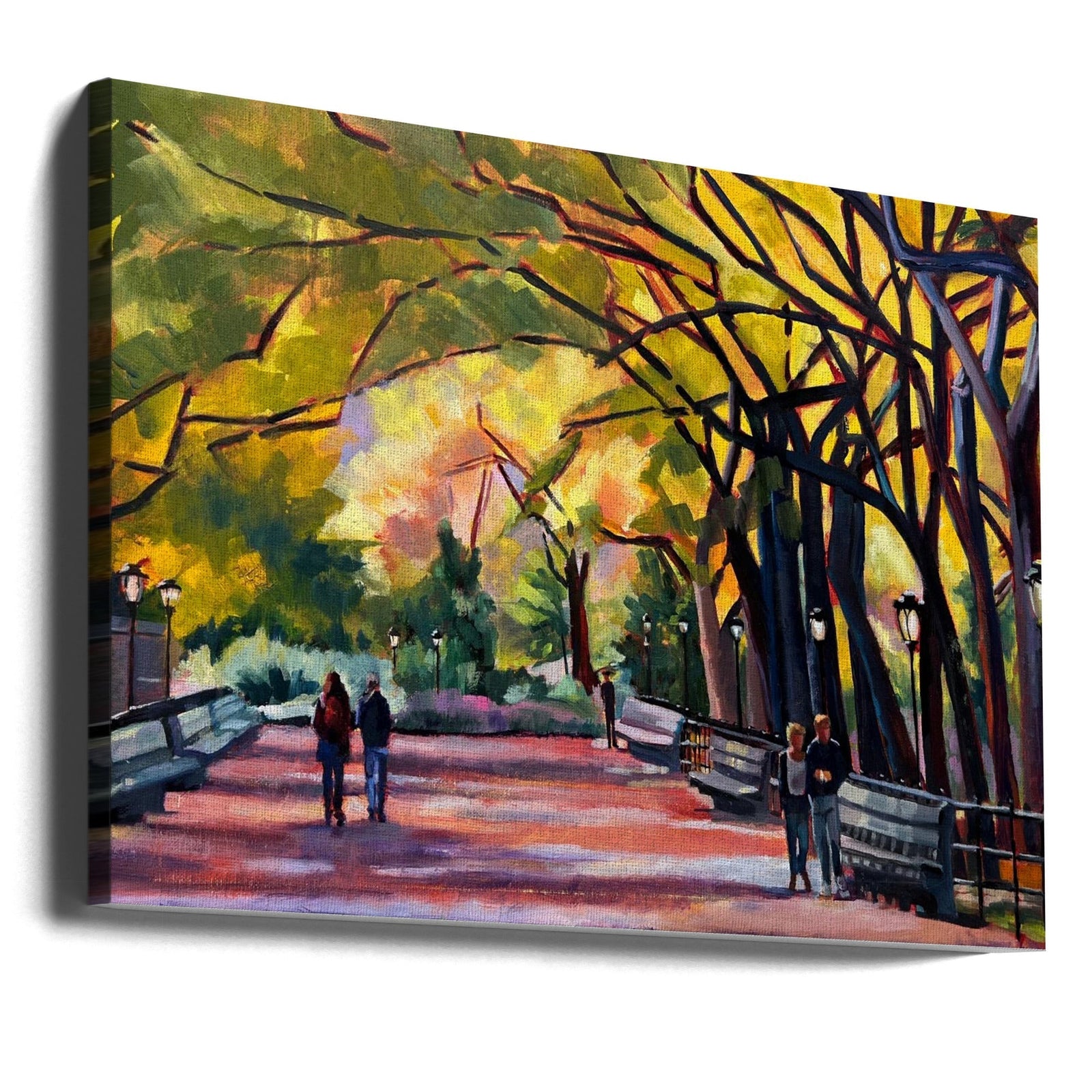 Mall At Central Park - Stretched Canvas, Poster or Fine Art Print I Heart Wall Art