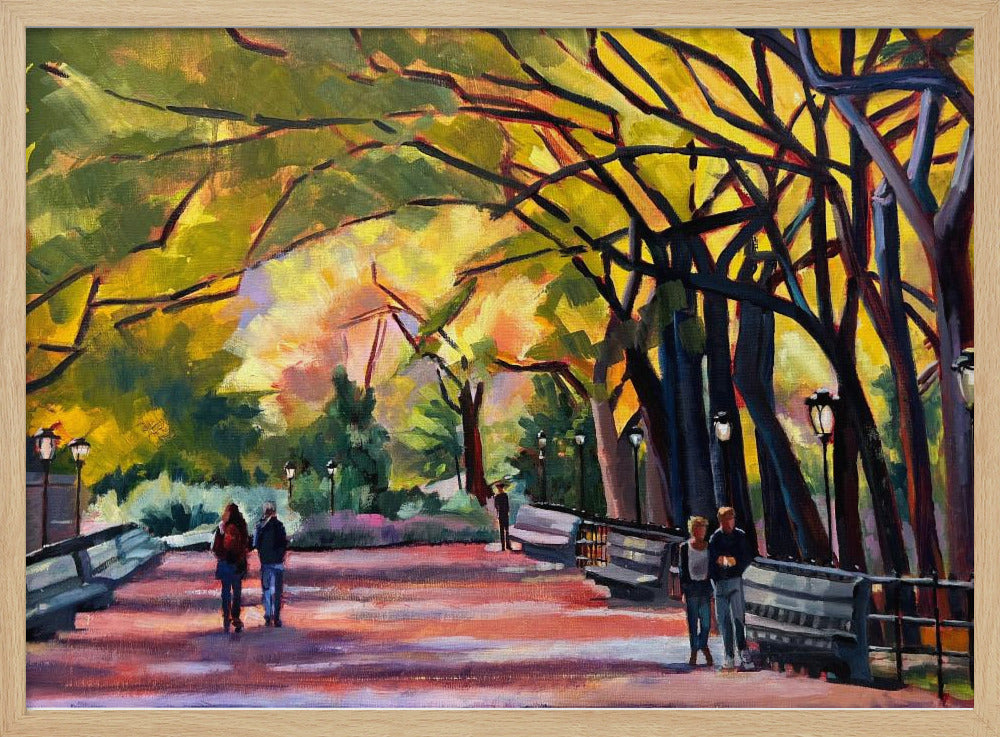 Mall At Central Park - Stretched Canvas, Poster or Fine Art Print I Heart Wall Art