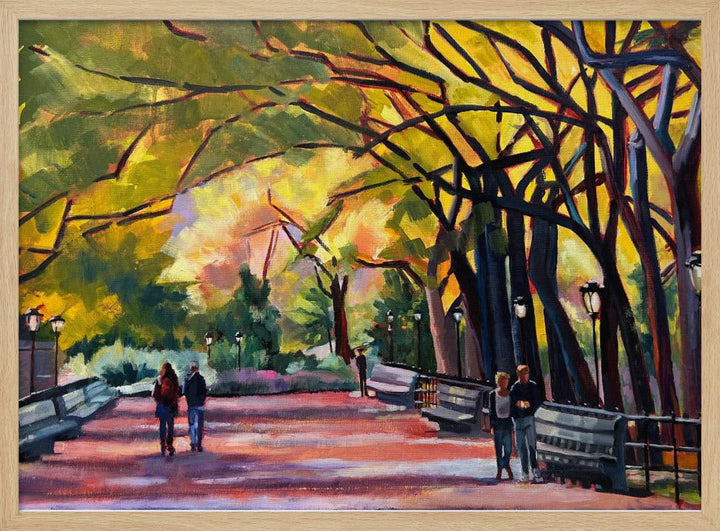 Mall At Central Park - Stretched Canvas, Poster or Fine Art Print I Heart Wall Art