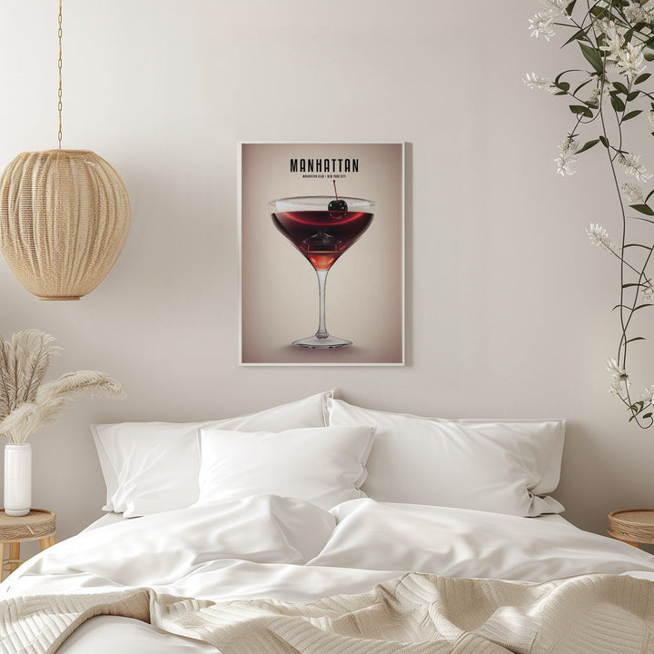 Manhattan Cocktail - Stretched Canvas, Poster or Fine Art Print I Heart Wall Art
