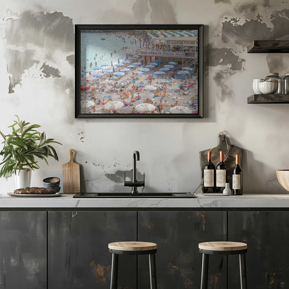 Mar Di Cobalto - Stretched Canvas, Poster or Fine Art Print - I Heart Wall Art - Poster Print, Canvas Print or Framed Art Print