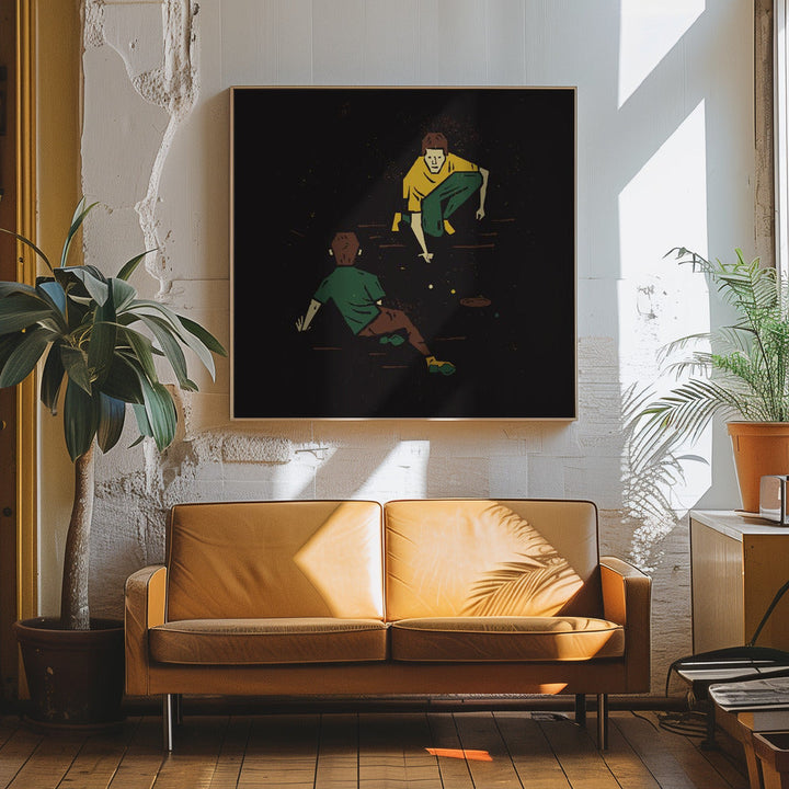 Marbles - Square Stretched Canvas, Poster or Fine Art Print I Heart Wall Art