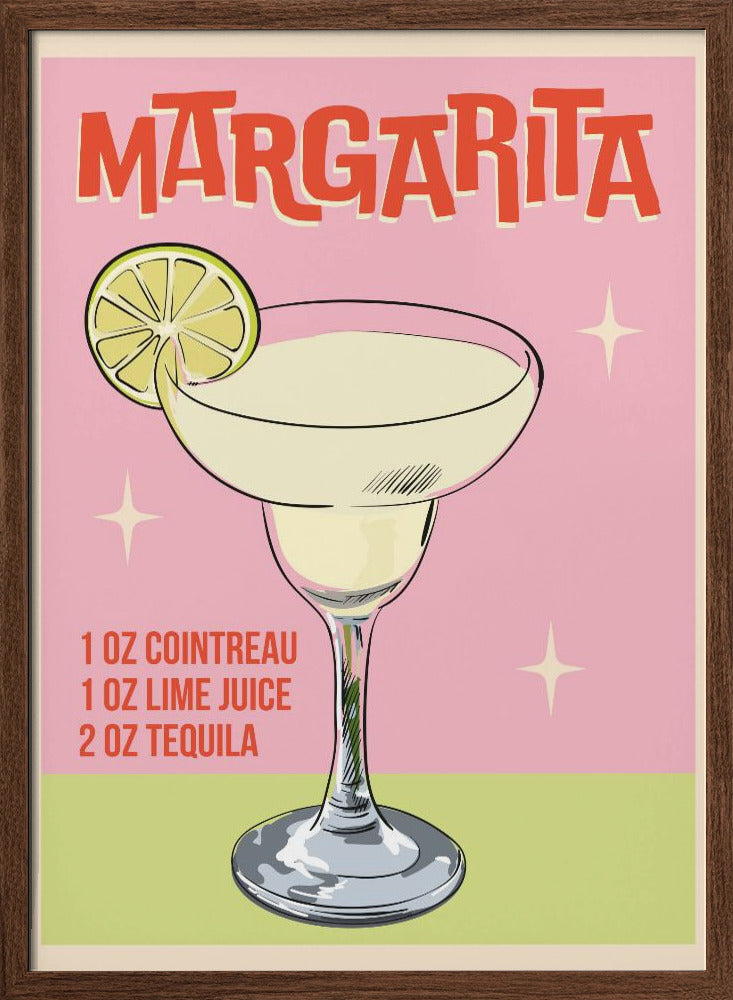 Margarita Cocktail - Stretched Canvas, Poster or Fine Art Print I Heart Wall Art