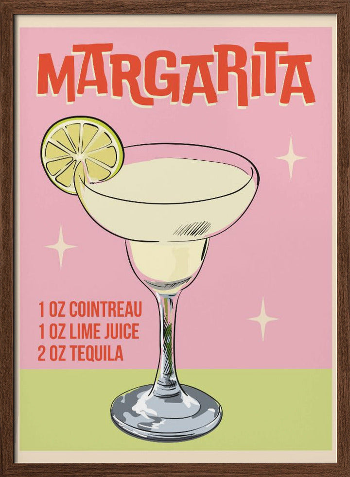 Margarita Cocktail - Stretched Canvas, Poster or Fine Art Print I Heart Wall Art