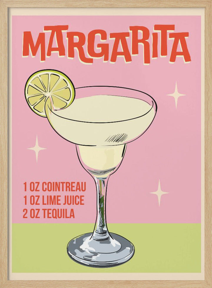 Margarita Cocktail - Stretched Canvas, Poster or Fine Art Print I Heart Wall Art