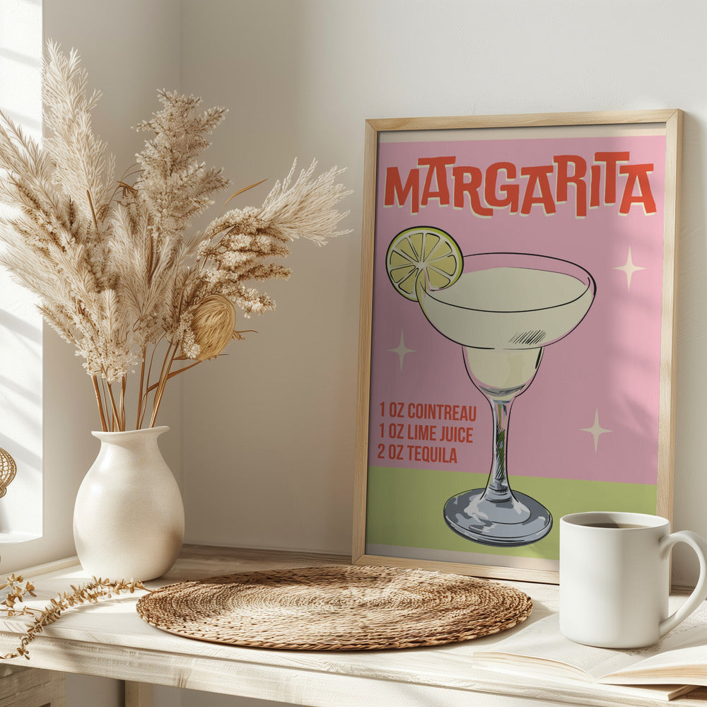 Margarita Cocktail - Stretched Canvas, Poster or Fine Art Print I Heart Wall Art