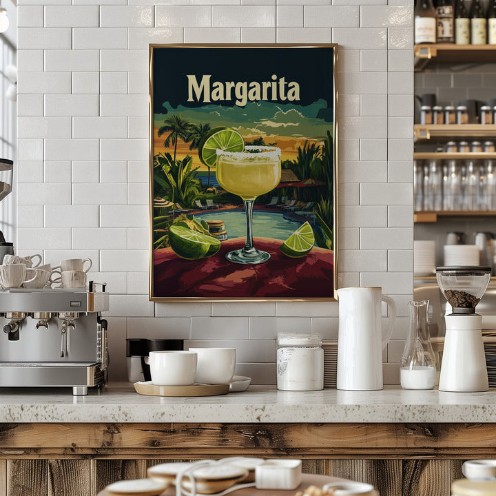 Margarita Vintage - Stretched Canvas, Poster or Fine Art Print I Heart Wall Art