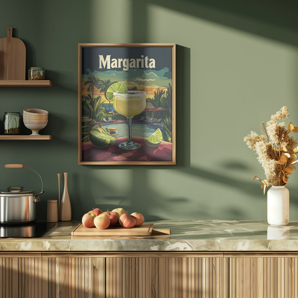 Margarita Vintage - Stretched Canvas, Poster or Fine Art Print I Heart Wall Art