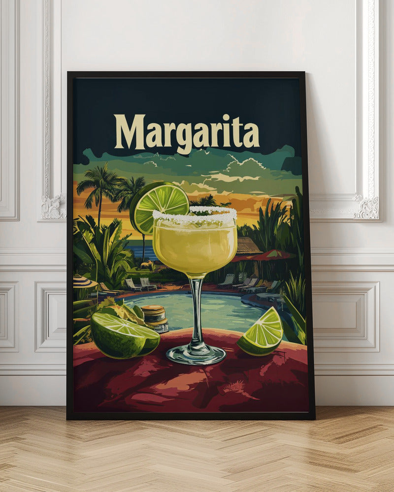 Margarita Vintage - Stretched Canvas, Poster or Fine Art Print I Heart Wall Art