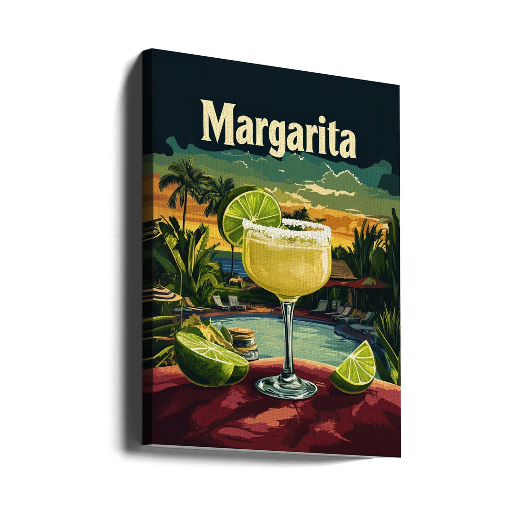 Margarita Vintage - Stretched Canvas, Poster or Fine Art Print I Heart Wall Art