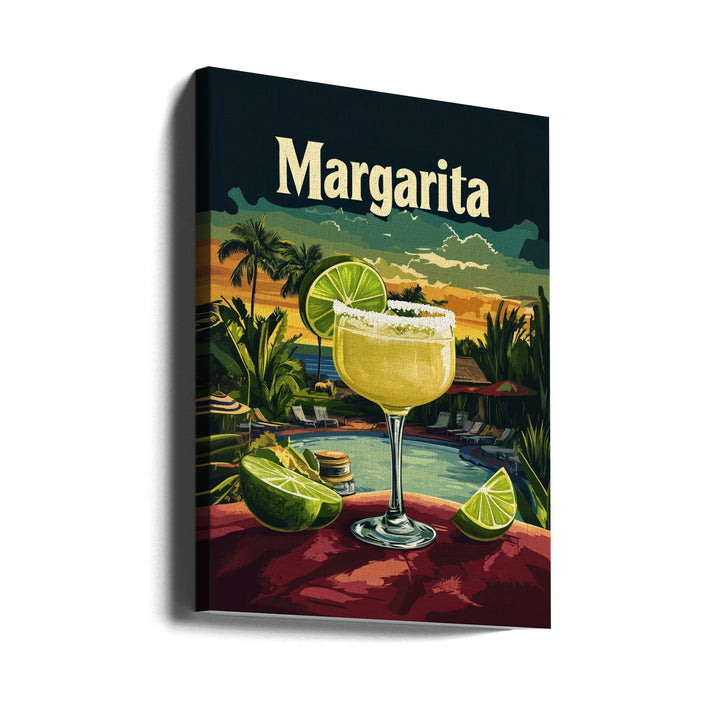 Margarita Vintage - Stretched Canvas, Poster or Fine Art Print I Heart Wall Art