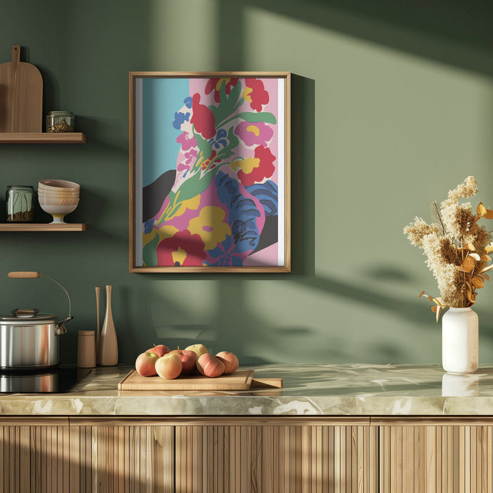 Market Flowers - Stretched Canvas, Poster or Fine Art Print I Heart Wall Art