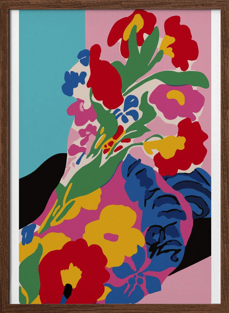 Market Flowers - Stretched Canvas, Poster or Fine Art Print I Heart Wall Art