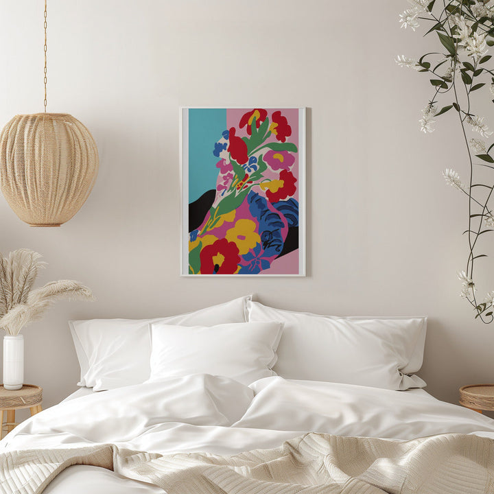 Market Flowers - Stretched Canvas, Poster or Fine Art Print I Heart Wall Art