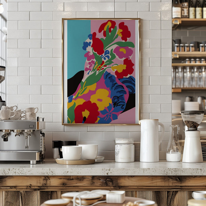 Market Flowers - Stretched Canvas, Poster or Fine Art Print I Heart Wall Art