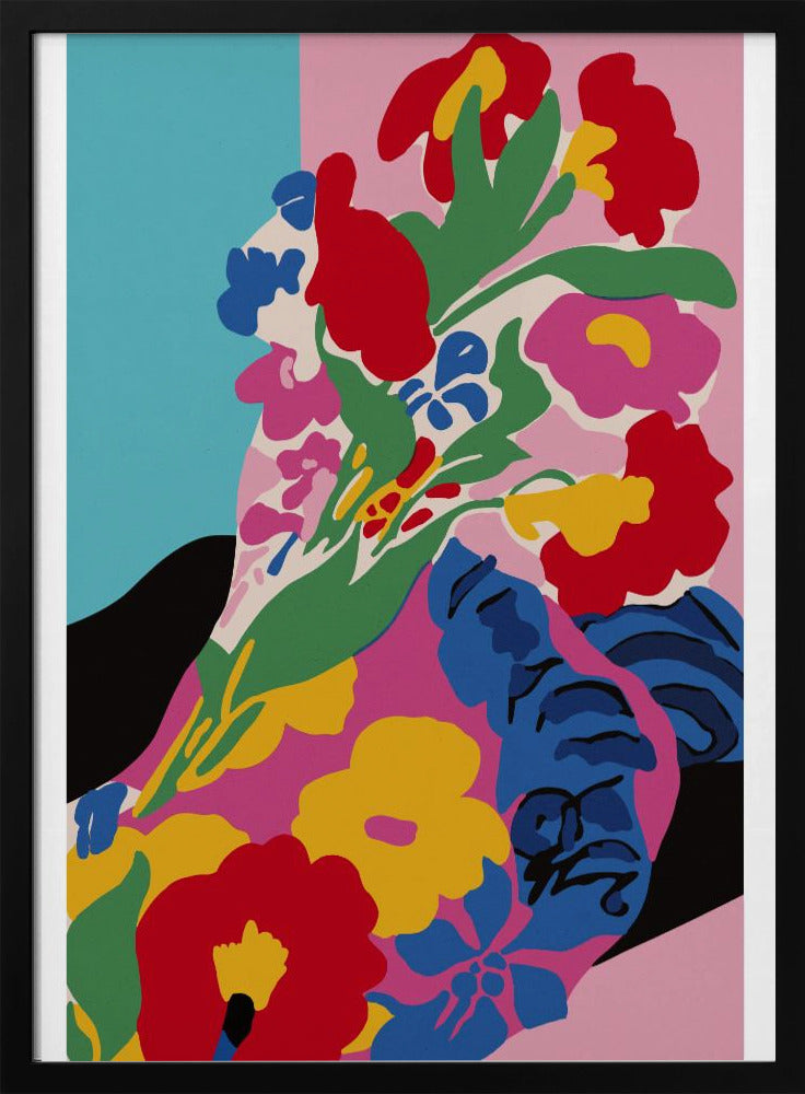 Market Flowers - Stretched Canvas, Poster or Fine Art Print I Heart Wall Art