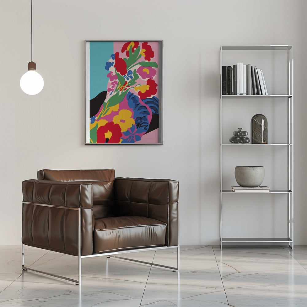 Market Flowers - Stretched Canvas, Poster or Fine Art Print I Heart Wall Art